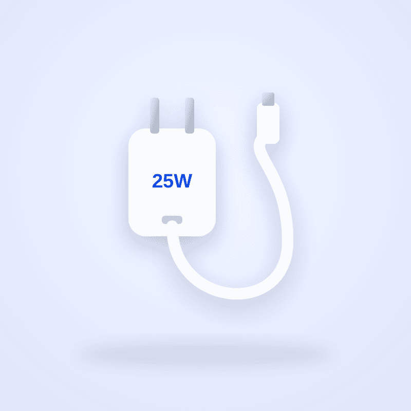 Dallaceeye Degdeg ah 25W iyo Fiilo USB-C